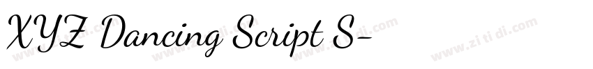 XYZ Dancing Script S字体转换 XYZ Dancing Script S字体转换